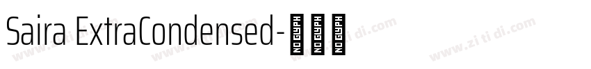 Saira ExtraCondensed字体转换